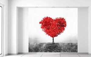 Fototapeta Strom lásky do červena Materiál: Samolepiaca, Veľkosť: 268 x 240 cm