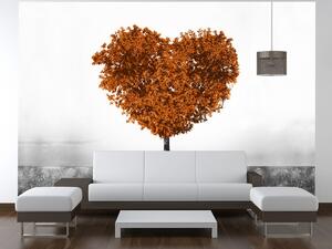 Fototapeta Hnedý strom lásky Materiál: Vliesová, Rozmery: 200 x 135 cm