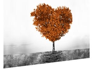 Gario Fototapeta Hnedý strom lásky Veľkosť: 200 x 135 cm, Materiál: Latexová