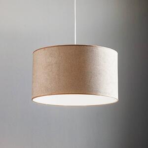 Závesná lampa Bristol, tkaný vzor, béžová