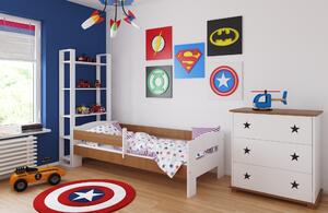 BabyBeds Detská posteľ ADAS Farebné prevedenie: Orech, Velikost postele: 160x80 cm, Úložný priestor k posteli: Nie, bez úložného priestoru