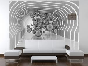 Gario Fototapeta Futuristické bubliny 3D Veľkosť: 268 x 240 cm, Materiál: Latexová