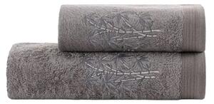 Vyrobené na Slovensku Bambusové uteráky a osušky MIRA sivé sivá Bavlna/Bambus 50x100 cm