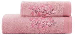 Vyrobené na Slovensku Bambusové uteráky a osušky MIRA ružové ružová Bavlna/Bambus 50x100 cm
