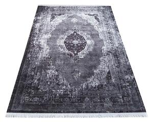 DY Sivý orientálny obdĺžnikový koberec Vintage 200 Rozmer: 80x300 cm
