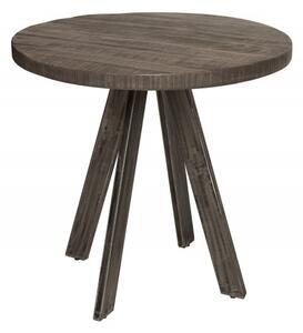 Iron Craft jedálenský stôl 80 cm round sivohnedý