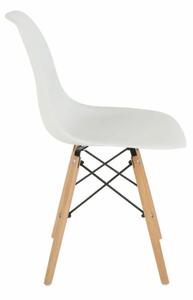 Dizajnová stolička do jedálne biela (k228349)