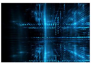 Gario Fototapeta Modrý kyberpriestor 3D Veľkosť: 200 x 135 cm, Materiál: Latexová