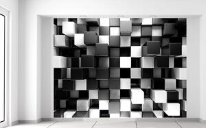 Fototapeta Čierno-biele kocky Materiál: Samolepiaca, Veľkosť: 200 x 150 cm