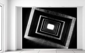 Gario Fototapeta Tmavý tunel so svetlom Veľkosť: 400 x 268 cm, Materiál: Latexová