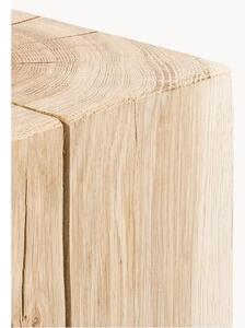 Taburetka z masívneho dubového dreva Block