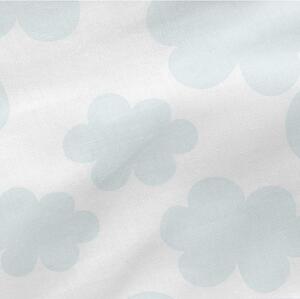 Modro-biela elastická bavlnená plachta Mr. Fox Little Birds, 60 x 120 cm