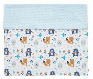 Detská deka Minky New Baby Medvedíkovia modrá 80x102 cm