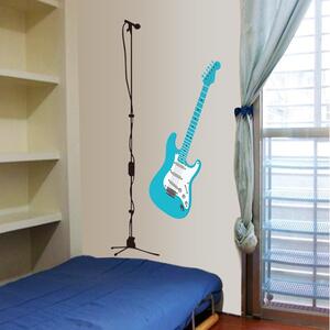 Veselá Stena Samolepka na stenu Elektrická gitara