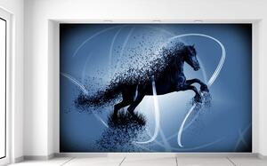 Fototapeta Modrý kôň - Jakub Banas Materiál: Samolepiaca, Rozmery: 402 x 240 cm