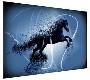 Gario Fototapeta Modrý kôň - Jakub Banas Veľkosť: 412 x 248 cm, Materiál: Latexová