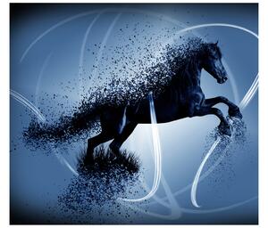 Gario Fototapeta Modrý kôň - Jakub Banas Veľkosť: 536 x 240 cm, Materiál: Latexová
