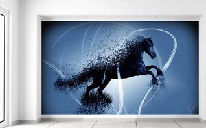 Gario Fototapeta Modrý kôň - Jakub Banas Materiál: Samolepiaca, Veľkosť: 402 x 240 cm