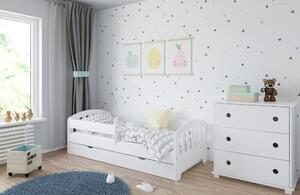 BabyBeds Detská posteľ s úložným priestorom CLASSIC Farebné prevedenie: Biela, Velikost postele: 160x80 cm, Úložný priestor k posteli: Áno, s úložným priestorom
