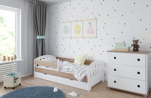 BabyBeds Detská posteľ s úložným priestorom CLASSIC Farebné prevedenie: Biela, Velikost postele: 160x80 cm, Úložný priestor k posteli: Áno, s úložným priestorom