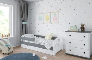BabyBeds Detská posteľ s úložným priestorom CLASSIC Farebné prevedenie: Modrá, Velikost postele: 180x80 cm, Úložný priestor k posteli: Áno, s úložným priestorom