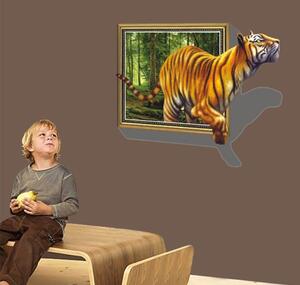 Veselá Stena Samolepka na stenu Tiger v obraze