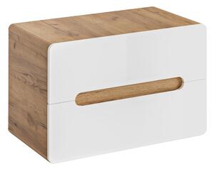 Comad Umývadlová skrinka Aruba 829 2S dub craft zlatý/biely lesk