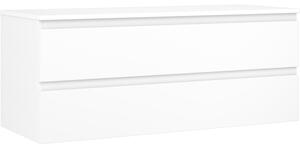 Mexen Orio, kúpeľňová skrinka 120 cm s hornou časťou, 2 zásuvky, biela matná, 91A10-12047-2-BFFC01