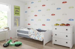 BabyBeds Detská posteľ FILIP hviezdičky Farebné prevedenie: Dub, Velikost postele: 160x80 cm, Úložný priestor k posteli: Nie, bez úložného priestoru