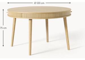 Okrúhly stôl s úložným priestorom Calary, Ø 120 cm