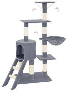 TecTake GmbH mačacie škrabadlo dominik 144 cm - šedá