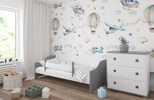 BabyBeds Detská posteľ FRANIO hviezdičky Farebné prevedenie: Biela, Velikost postele: 160x80 cm, Úložný priestor k posteli: Áno, s úložným priestorom