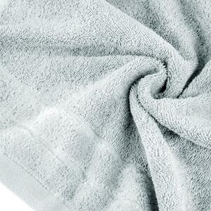 Klasický strieborný uterák DAMLA s jemným pásom Rozmer: 70 x 140 cm