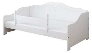 BabyBeds Detská posteľ FRANIO hviezdičky Farebné prevedenie: Biela, Velikost postele: 180x80 cm, Úložný priestor k posteli: Áno, s úložným priestorom