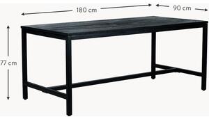 Jedálenský stôl z mangového dreva Raw, 180 x 90 cm