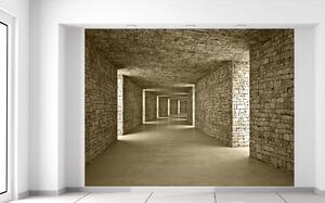 Gario Fototapeta Kamenný tunel Veľkosť: 95 x 205 cm, Materiál: Latexová