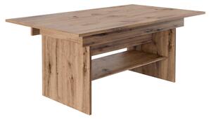 KONDELA Jedálenský/konferenčný rozkladací stôl, dub artisan, 120/160x70 cm, LAVKO