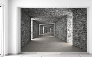 Gario Fototapeta Sivý kamenný tunel Materiál: Samolepiaca, Veľkosť: 200 x 135 cm