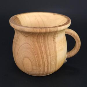 AMADEA Drevený hrnček, 10 cm