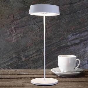 Stolná LED lampa Miram batéria stmievateľná biela