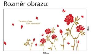 Veselá Stena Samolepka na stenu Plaziaci sa červené ruže