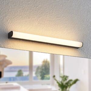 Lindby Ulisan nástenné LED svetlo, okrúhle 58,8 cm, Čierna, Kúpeľňa, Hliník, Moderný