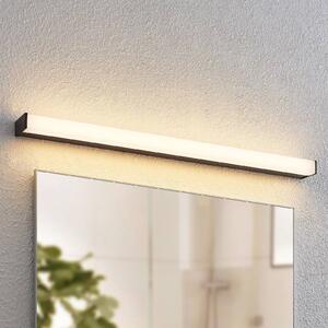 Kúpeľňové nástenné svietidlo Lindby LED Ulisan, 89 cm, čierne, hranaté
