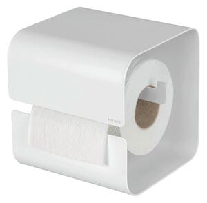Biely oceľový držiak na toaletný papier bez vŕtania Turbo-loc Lizan – Wenko