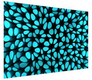 Gario Fototapeta Modré škvrny 3D Veľkosť: 412 x 248 cm, Materiál: Latexová