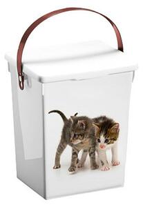 Úložný box Cat, 18x23,5x16,5 cm, biela