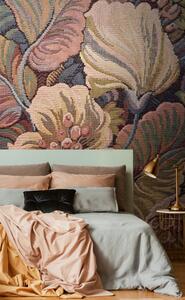 Vliesová fotoapeta, imitácia kvetinovej tapisérie 158889, 186 x 279 cm, Blush, Esta Home