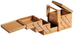 Organizér na šijacie potreby, 29 x 19 x 16,5 cm, bambus KESPER 58710