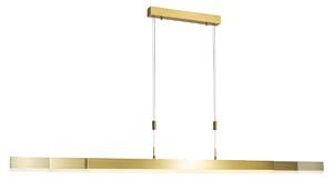 Nastaviteľná závesná lampa zlatá vrátane LED - Lamba