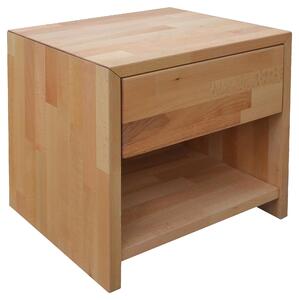 NOČNÝ STOLÍK, buk, farba buka, 45/45/35 cm Carryhome - Spálňové sety